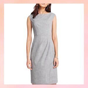 Ann Taylor Gray Sheath Dress